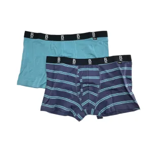 2 x Mens Bonds Everyday Super Comfy Navy/ Blue Trunks B For Bonds Underwear