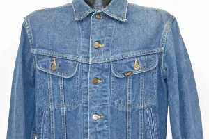 80s Lee Rider Denim Button Up Jacket Medium