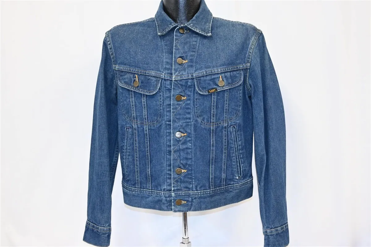 80s Lee Rider Denim Button Up Jacket Medium