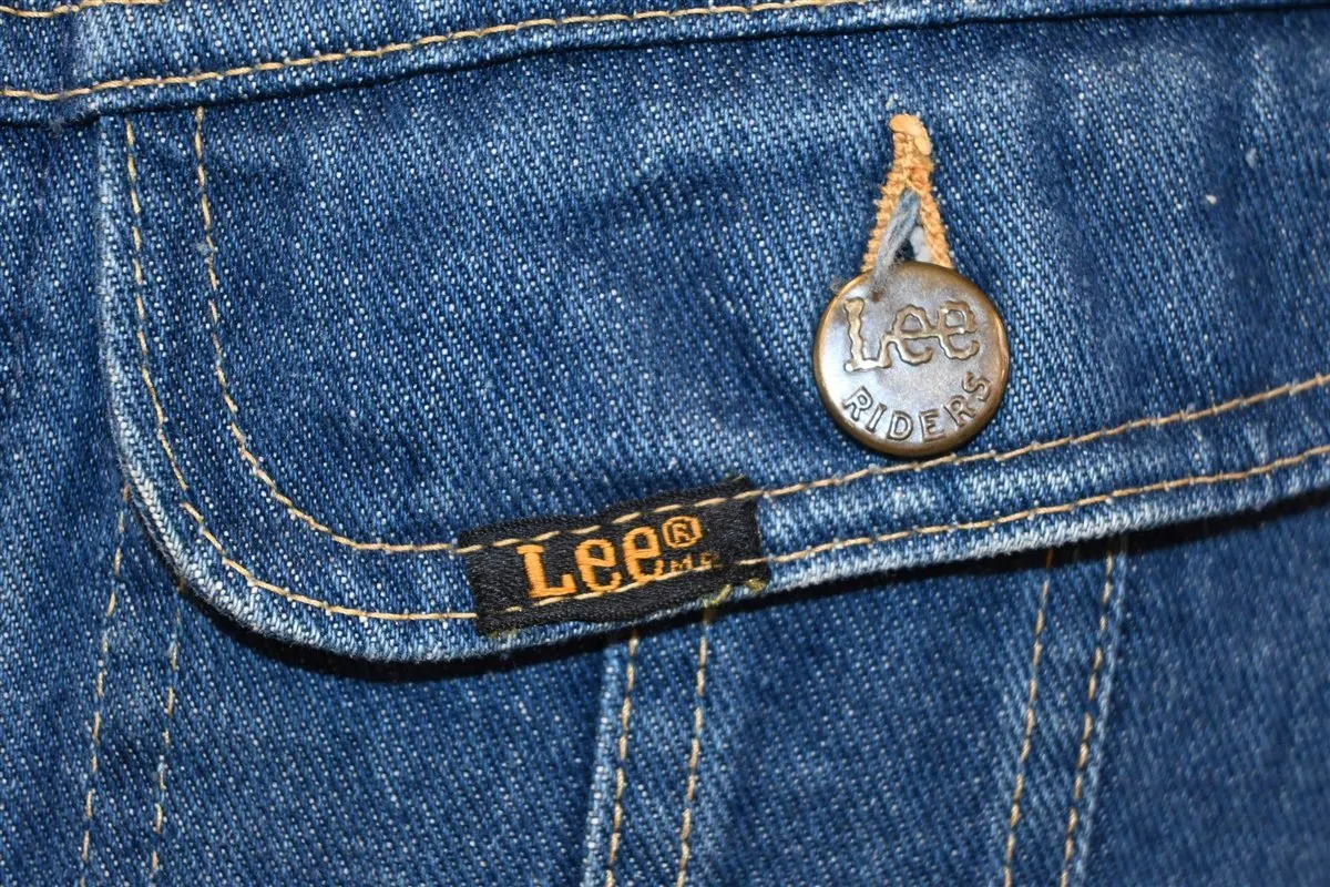 80s Lee Rider Denim Button Up Jacket Medium