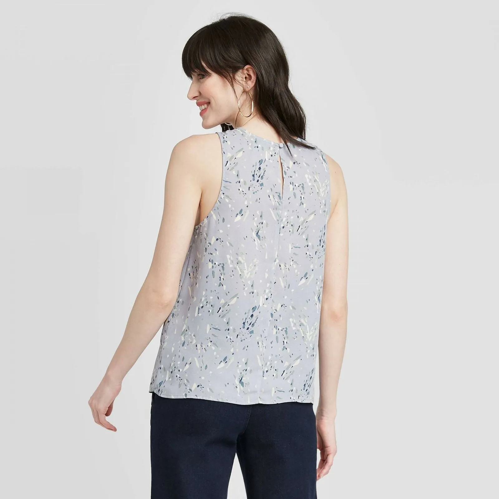A New Day Women's Sleeveless Crewneck Shell Blouse