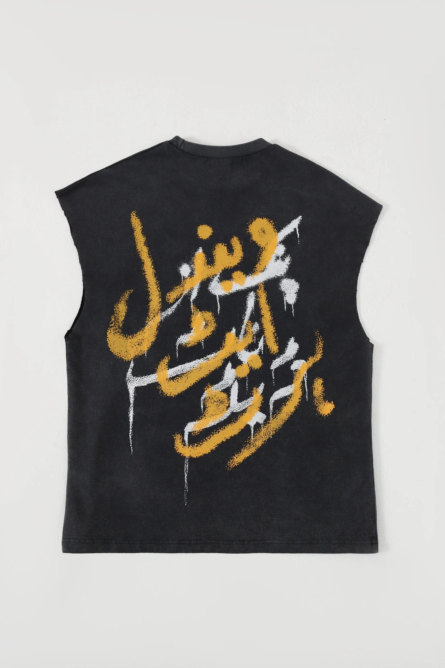 ACID WASH GRAFFITI TANK TOP