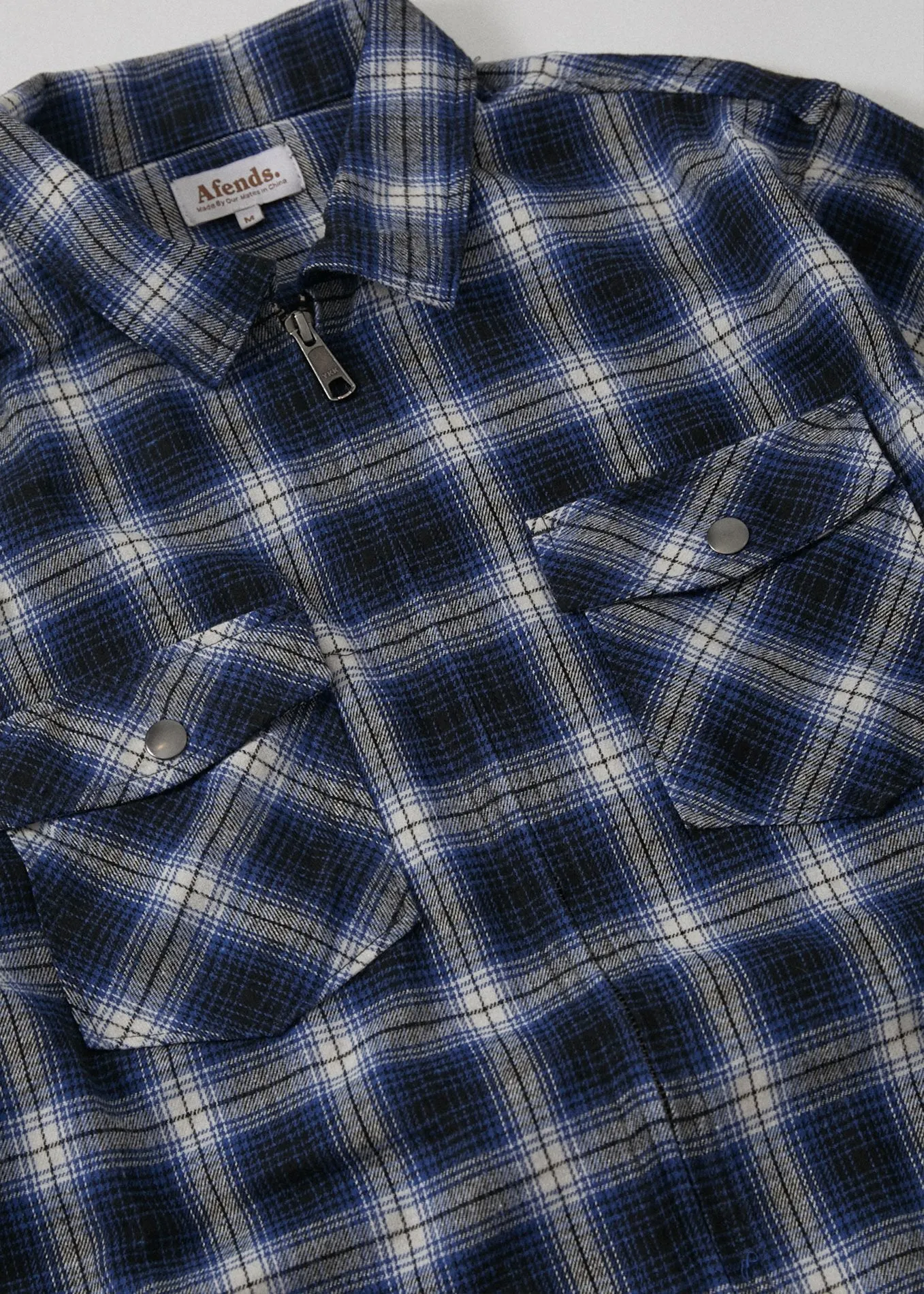 Afends Mens Generation - Zip Long Sleeve Work Shirt