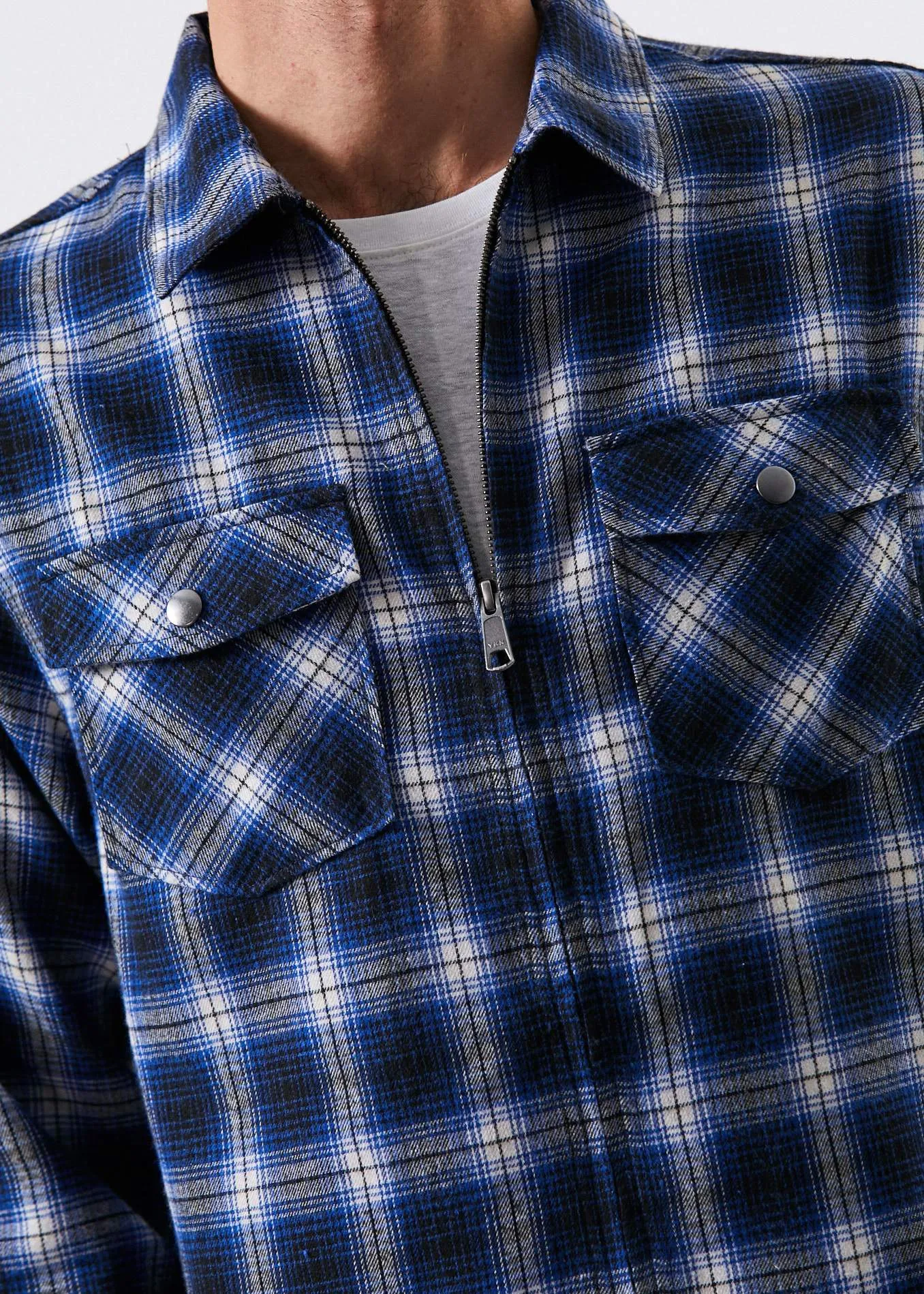 Afends Mens Generation - Zip Long Sleeve Work Shirt