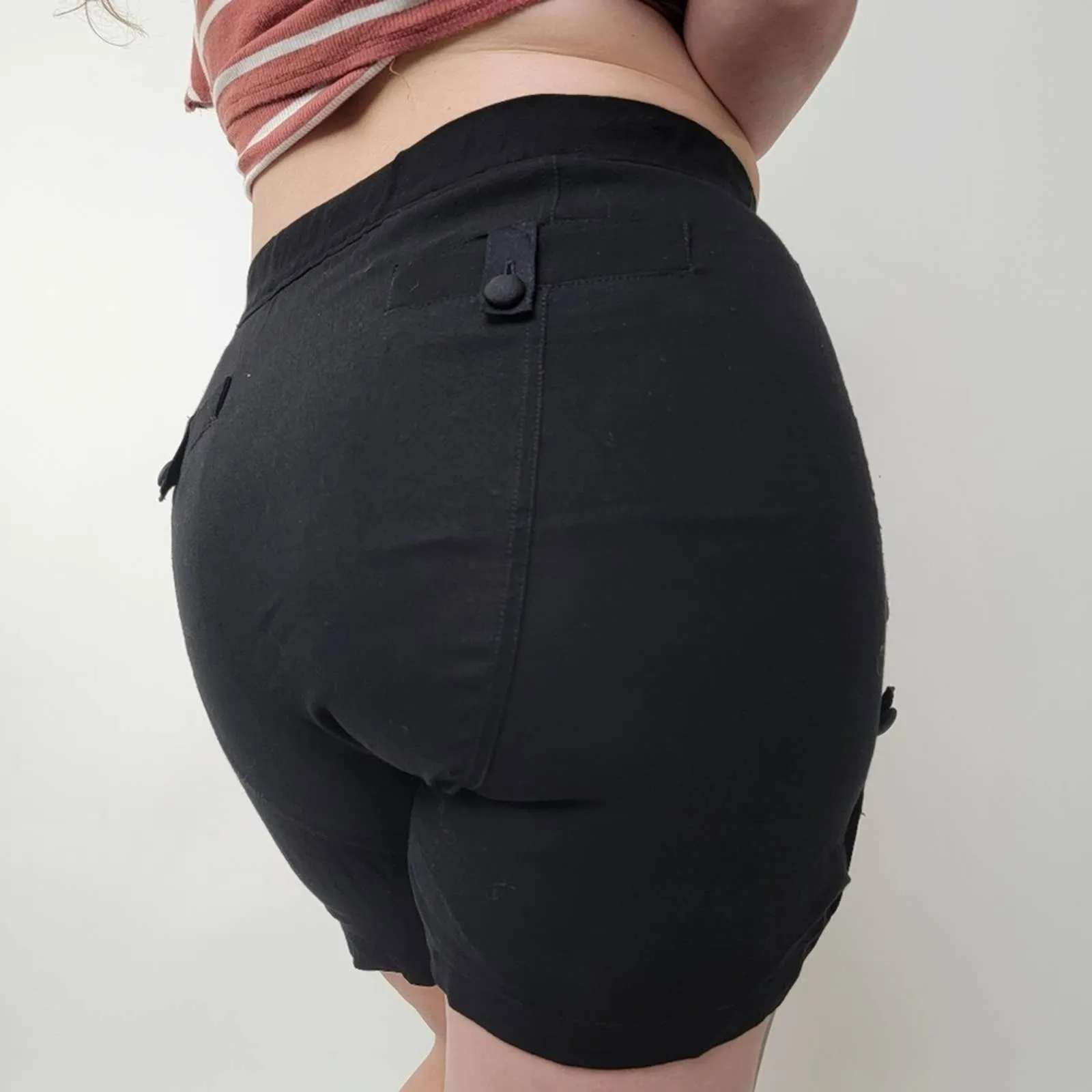 A.L.C. Black  Cargo Shorts