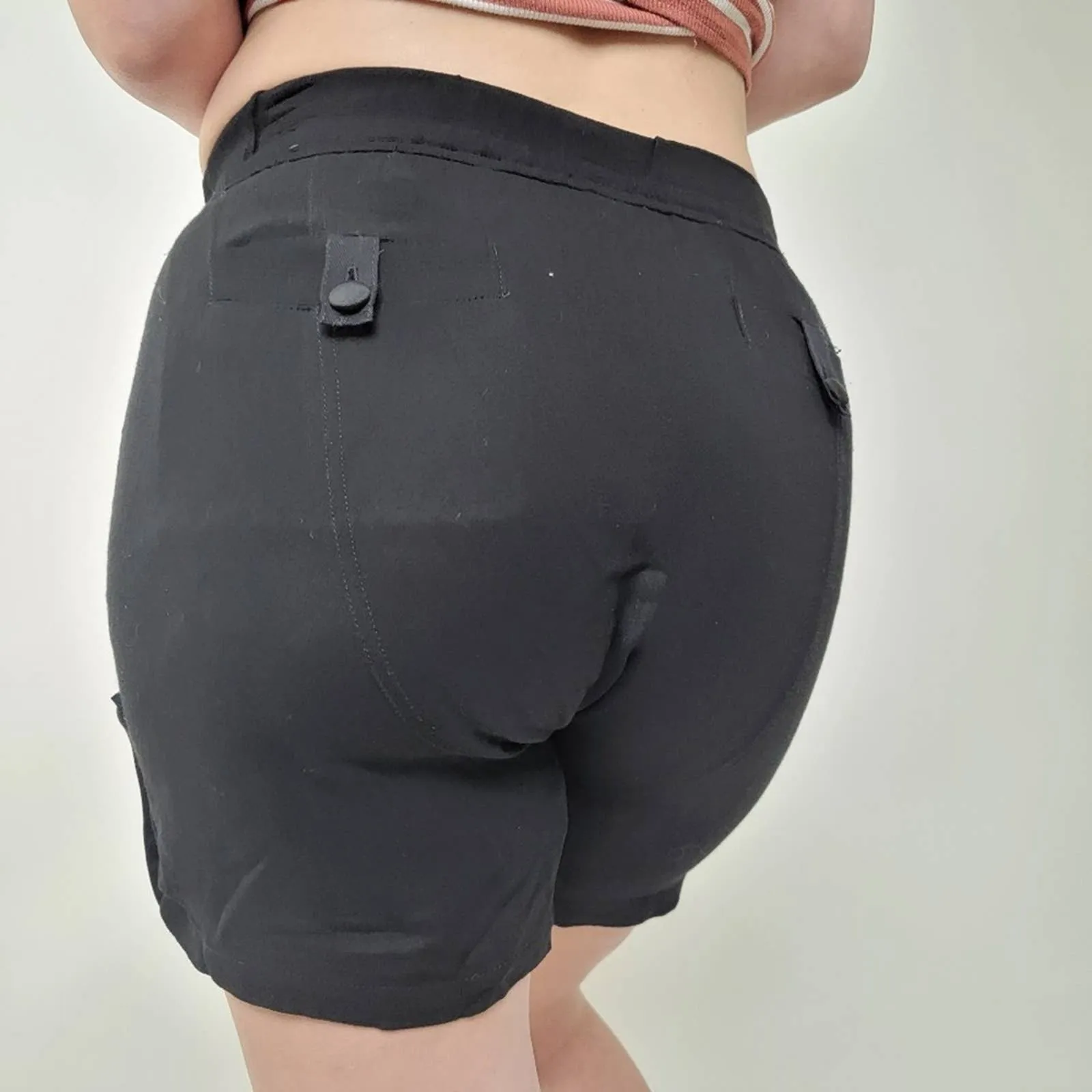 A.L.C. Black  Cargo Shorts