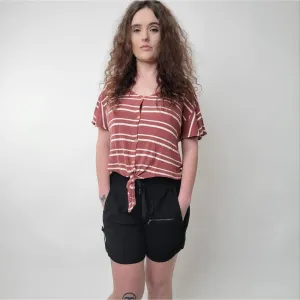 A.L.C. Black  Cargo Shorts