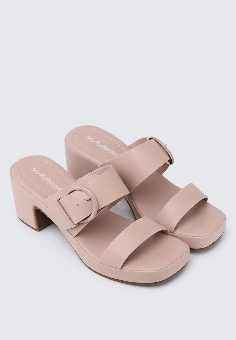 All Day Walk Comfy Wedges In Nude Pink