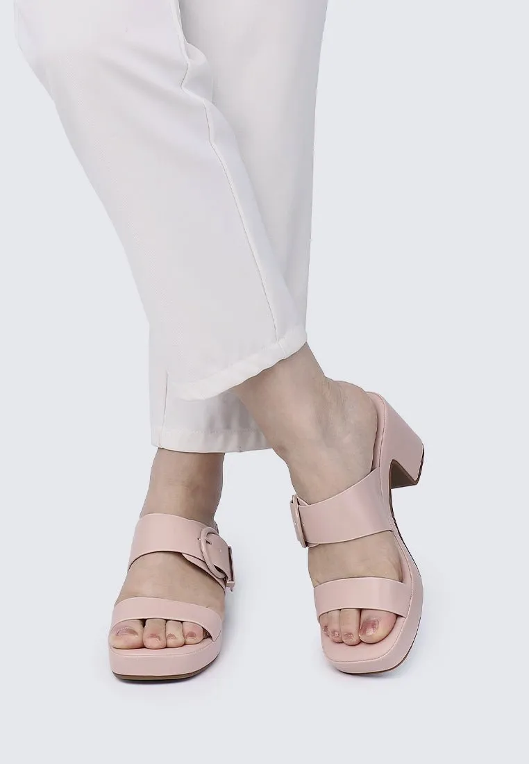 All Day Walk Comfy Wedges In Nude Pink