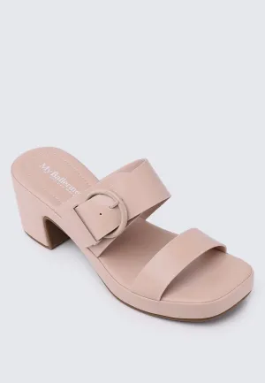 All Day Walk Comfy Wedges In Nude Pink