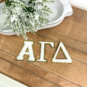 Alpha Gamma Delta Iron-On Patch Set