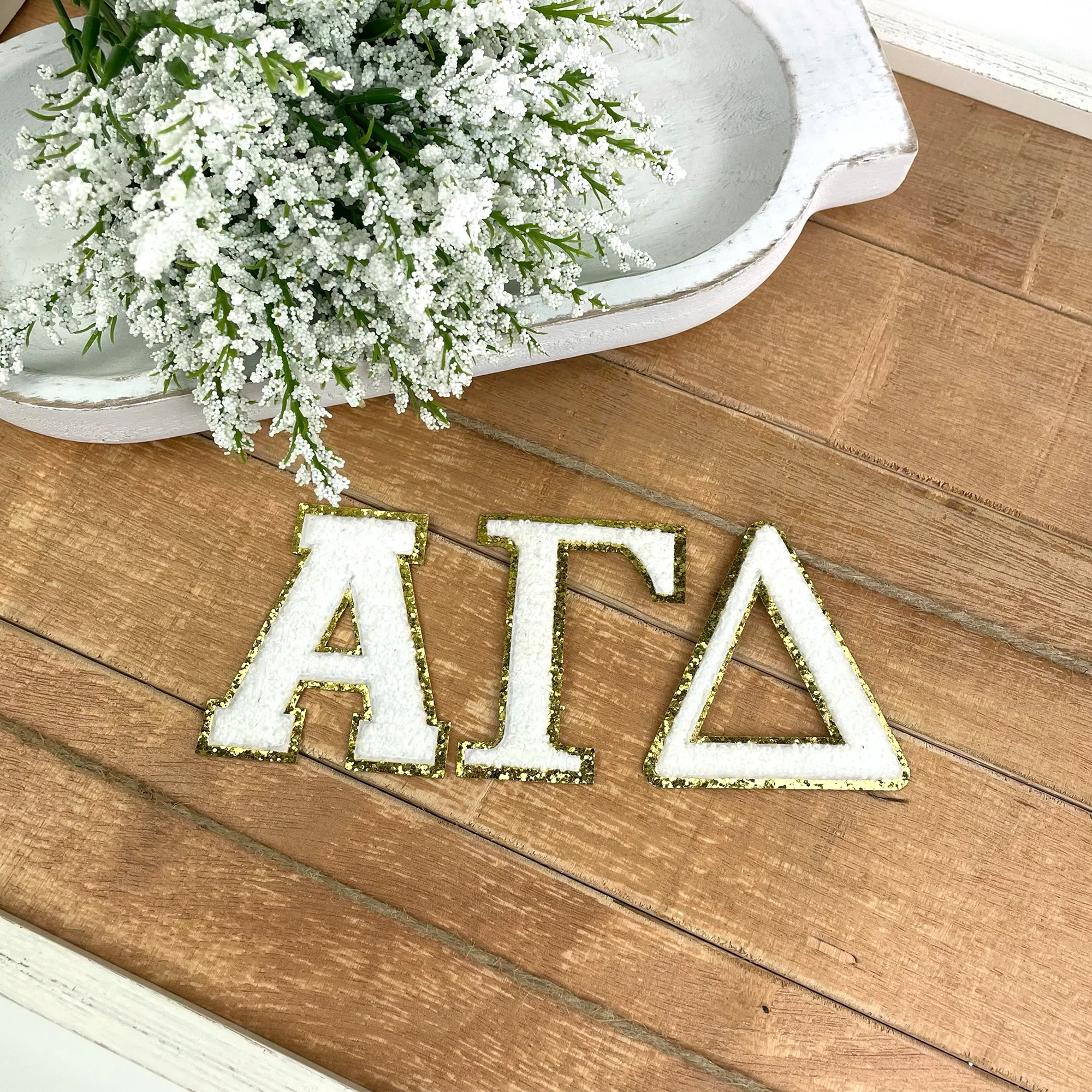 Alpha Gamma Delta Iron-On Patch Set