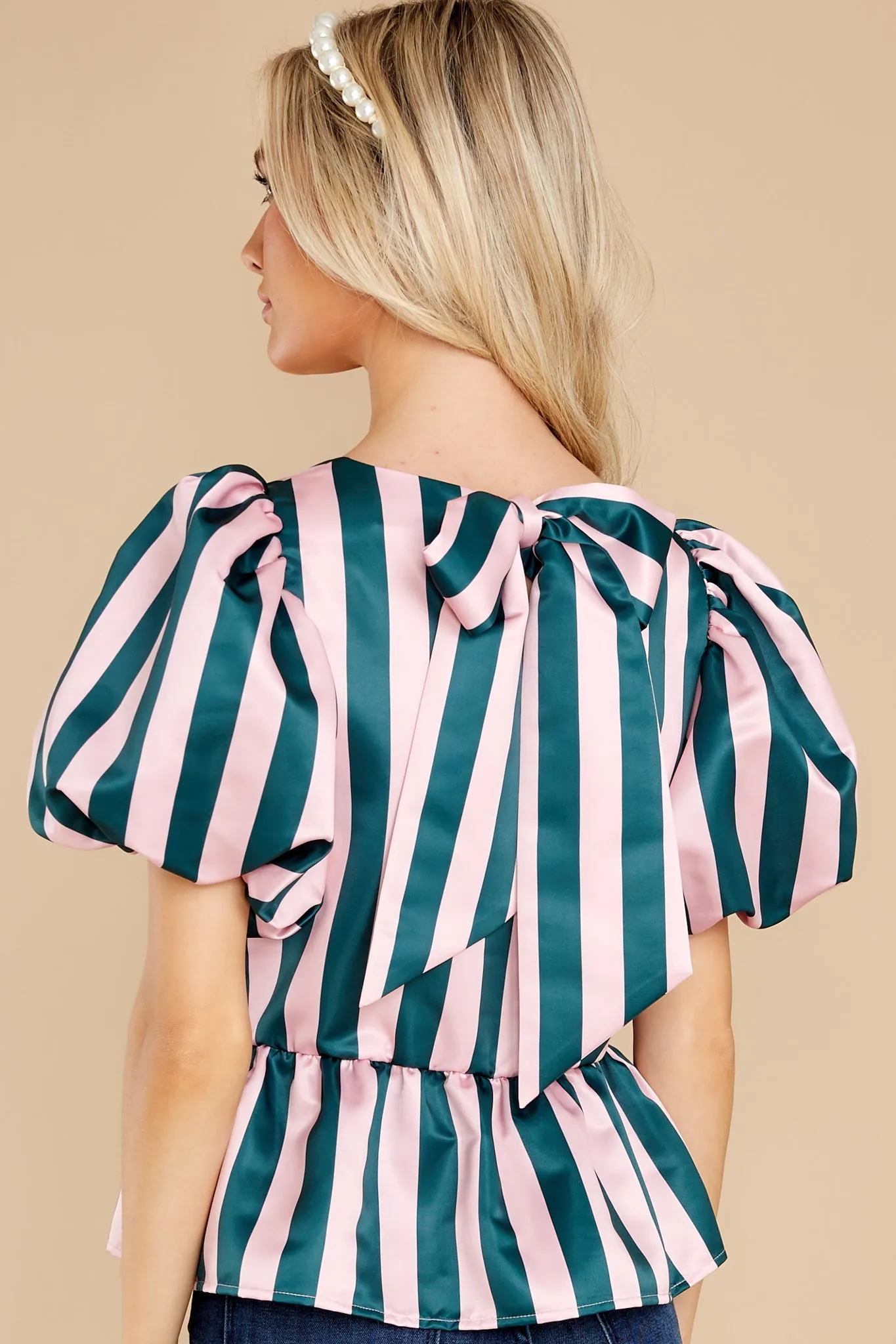 Angela Holiday Stripe Top