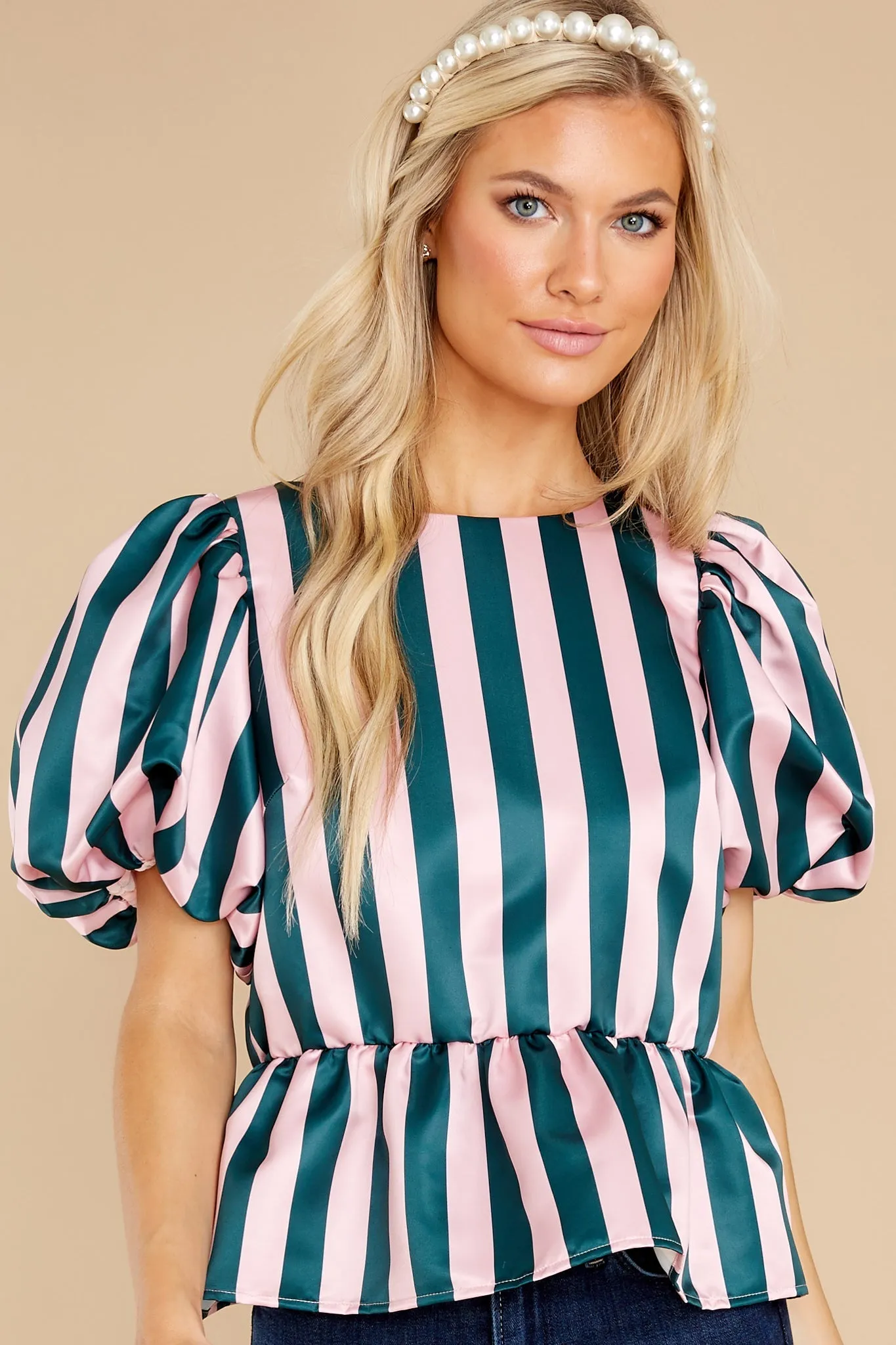 Angela Holiday Stripe Top