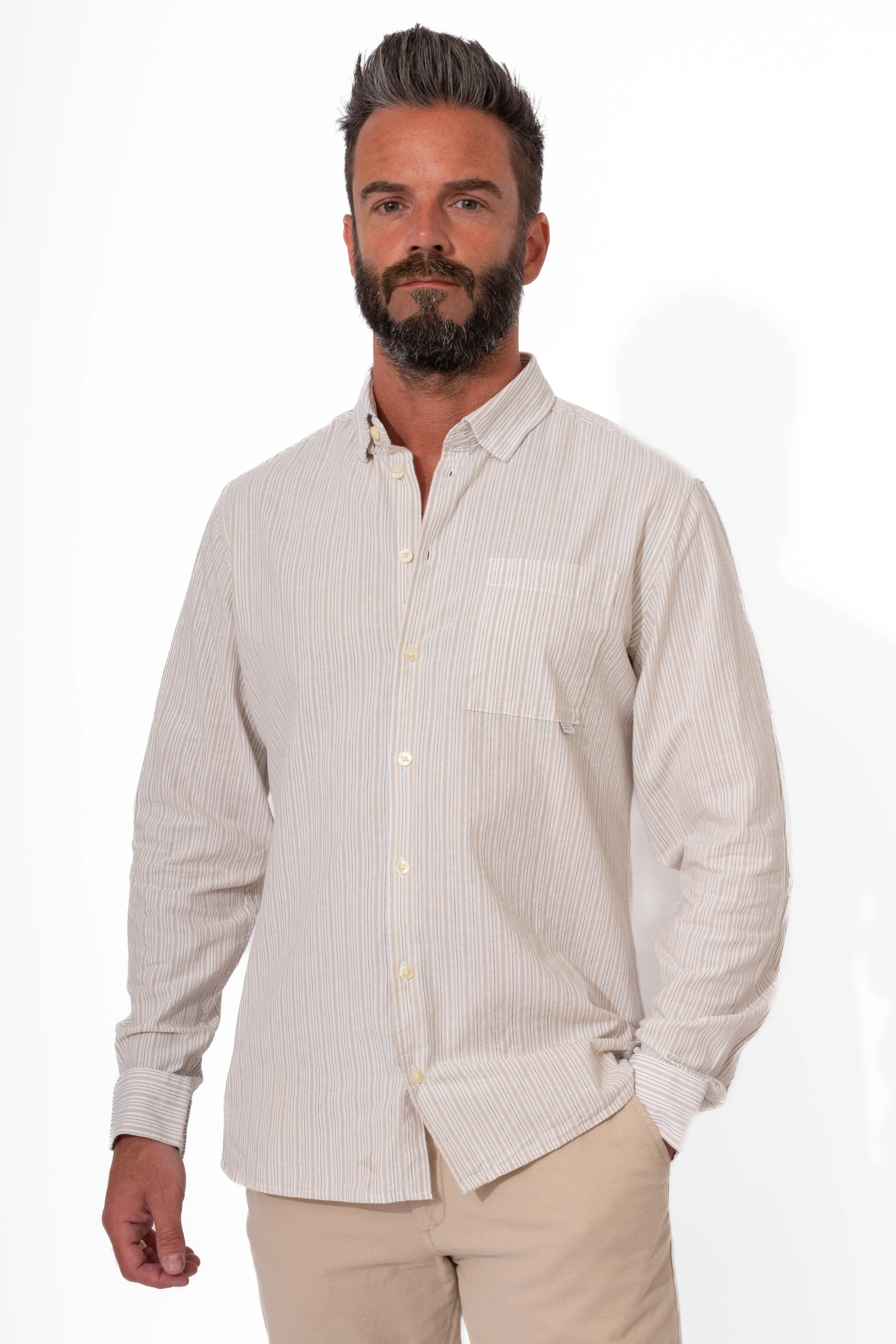 Casual Friday Chateau Gray Cotton Shirt