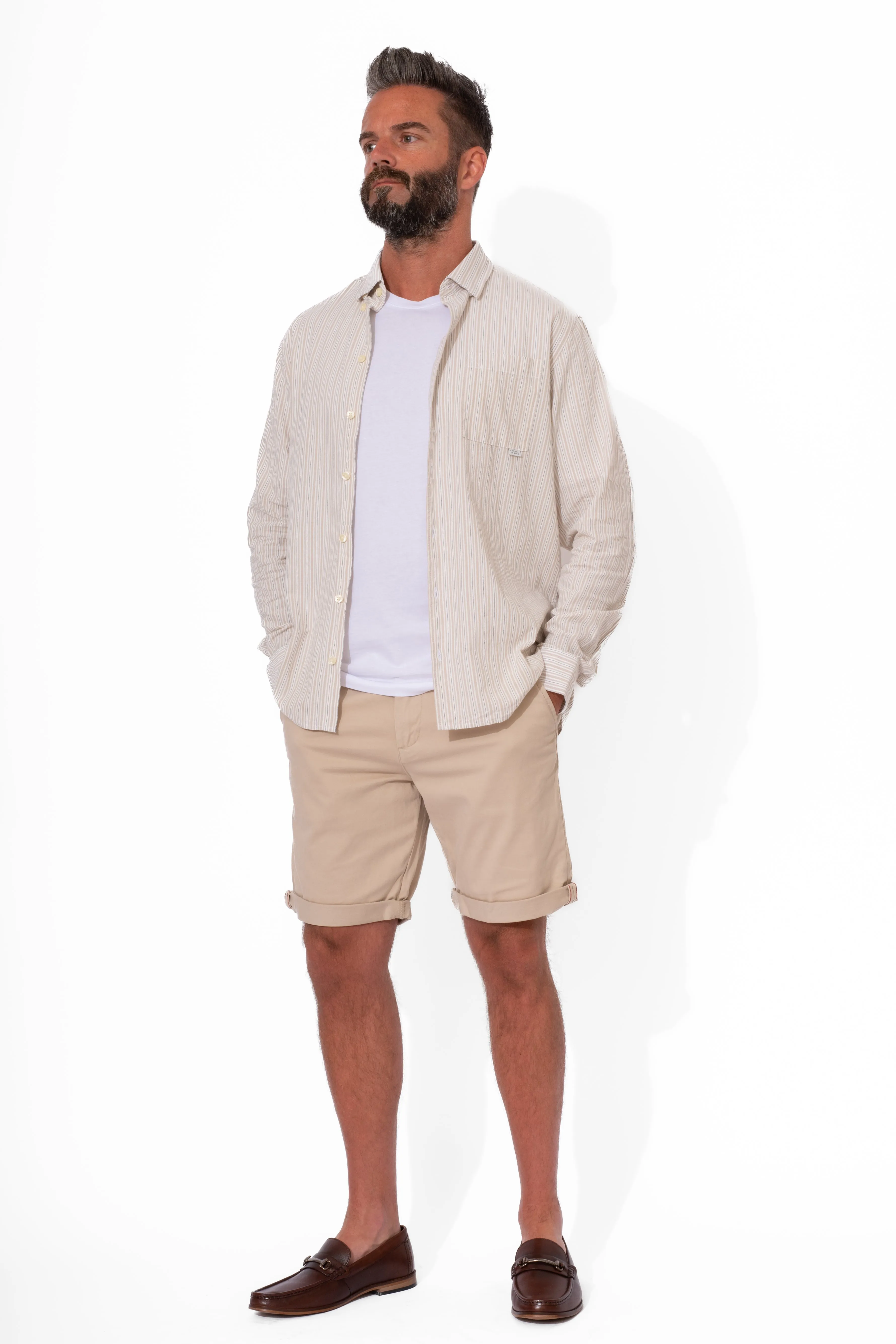 Casual Friday Chateau Gray Cotton Shirt