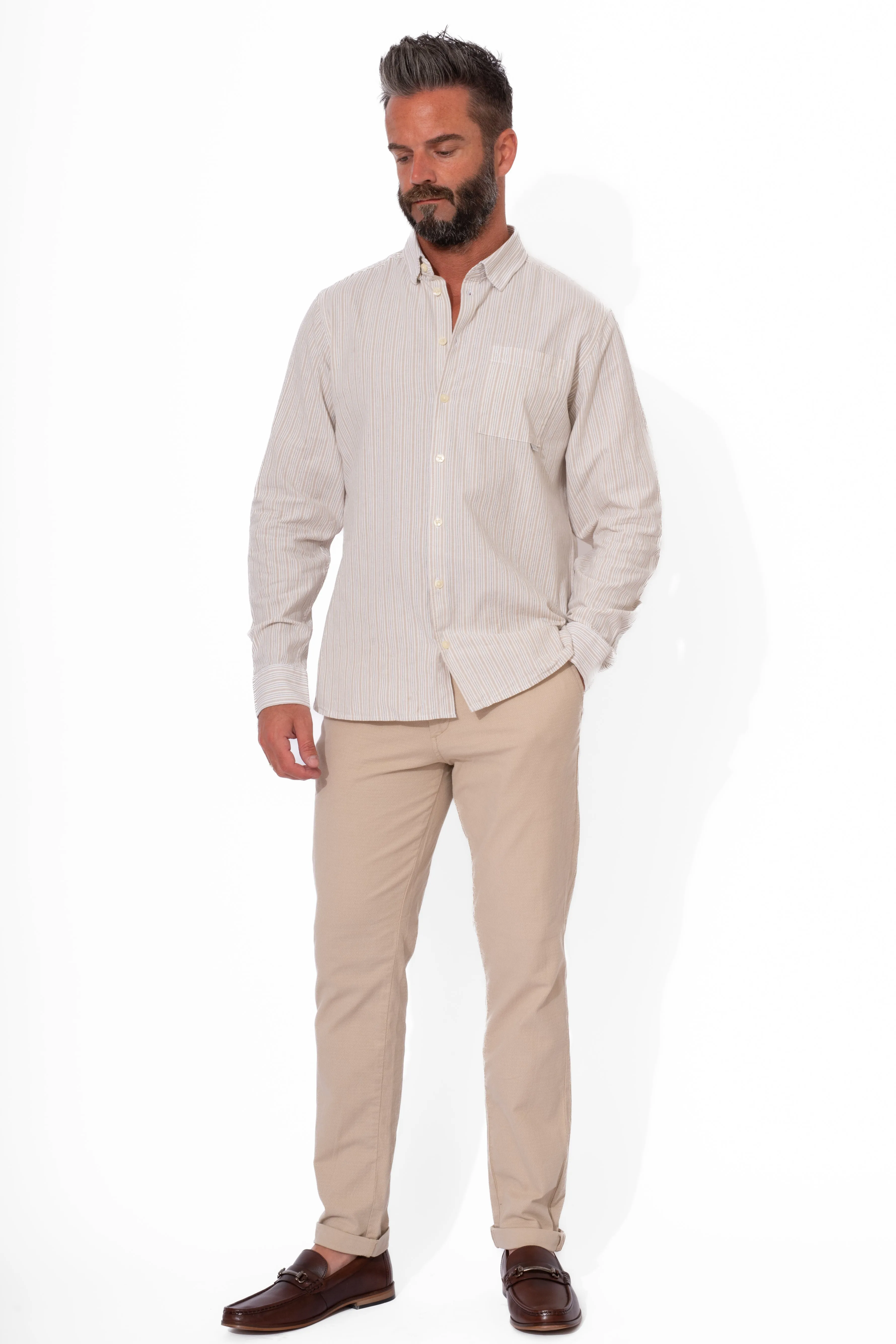 Casual Friday Chateau Gray Cotton Shirt