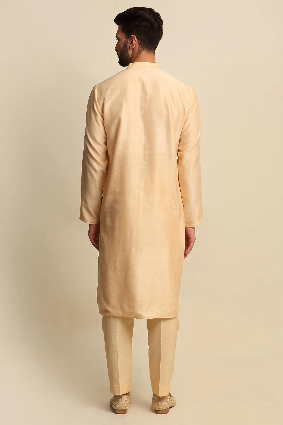Dori Raw Silk Sherwani Set