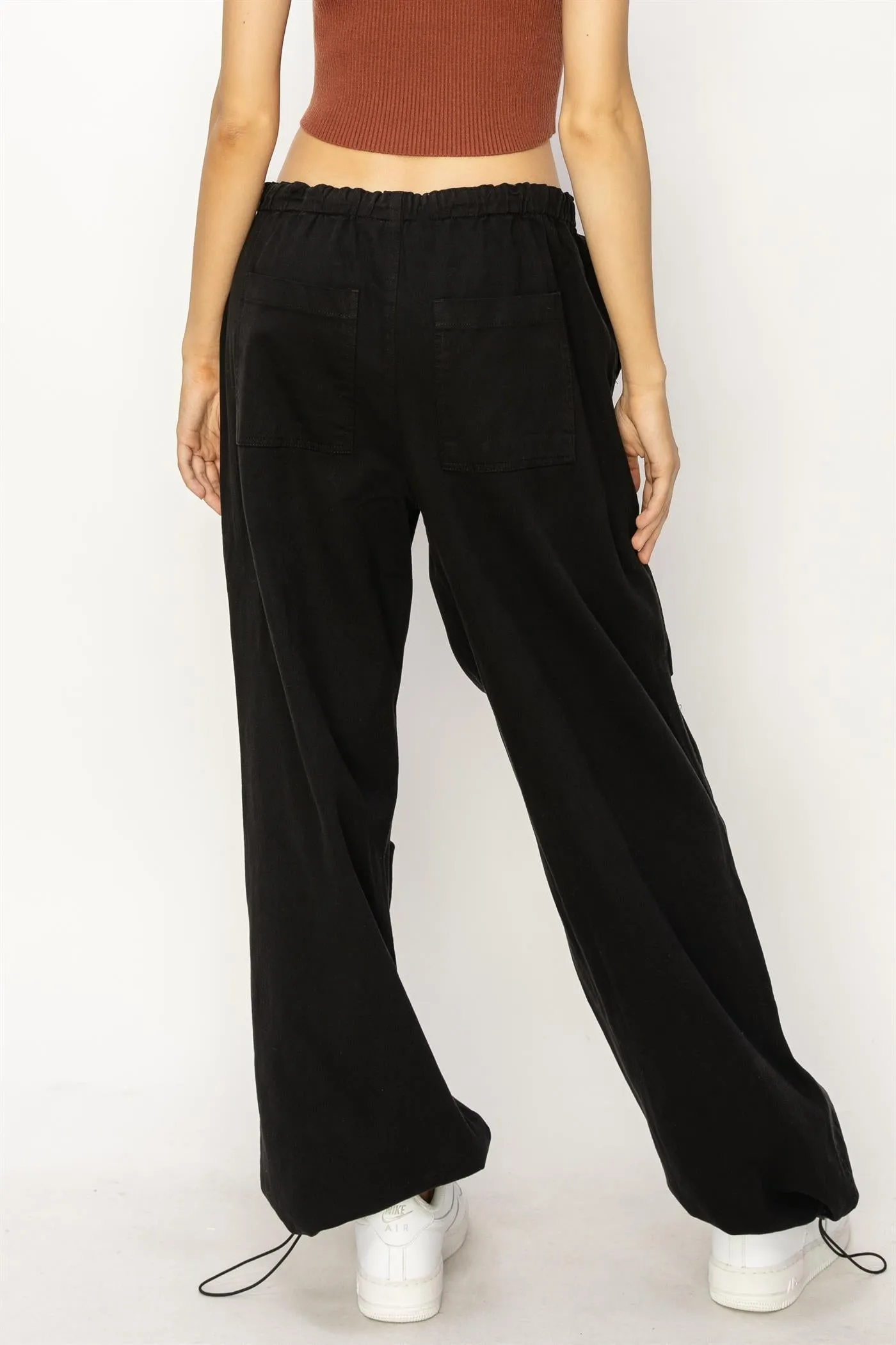 DZ24A518-Mid Rise Parachute Pants