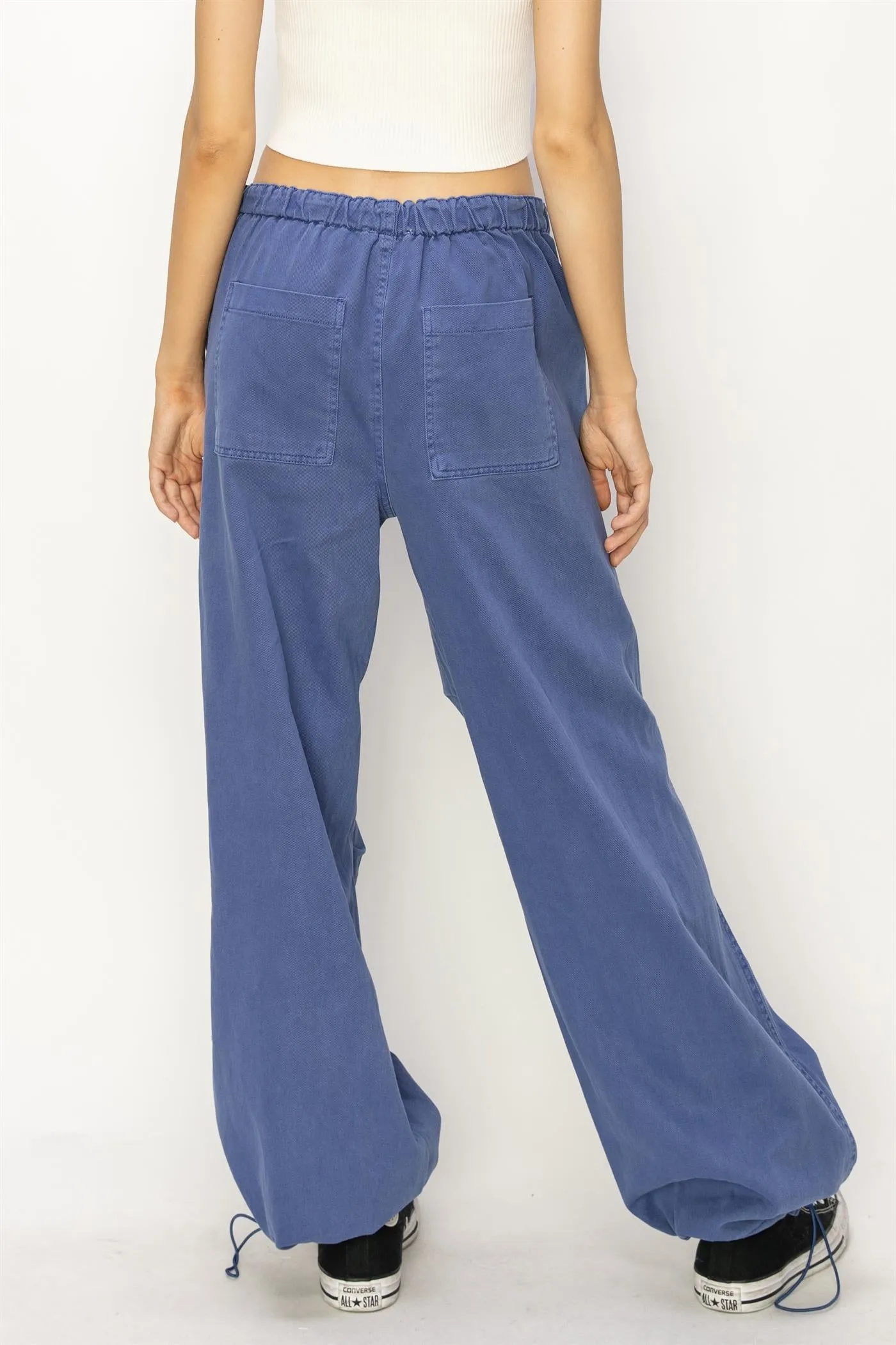 DZ24A518-Mid Rise Parachute Pants