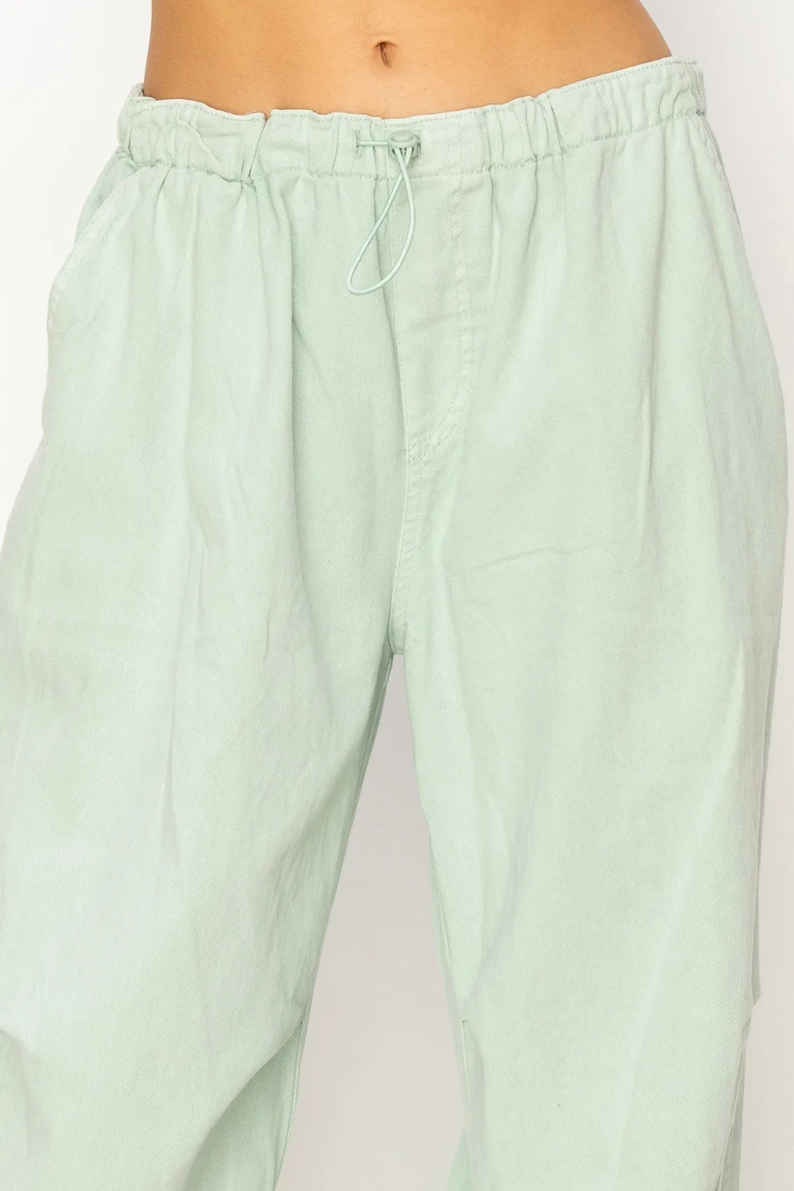 DZ24A518-Mid Rise Parachute Pants