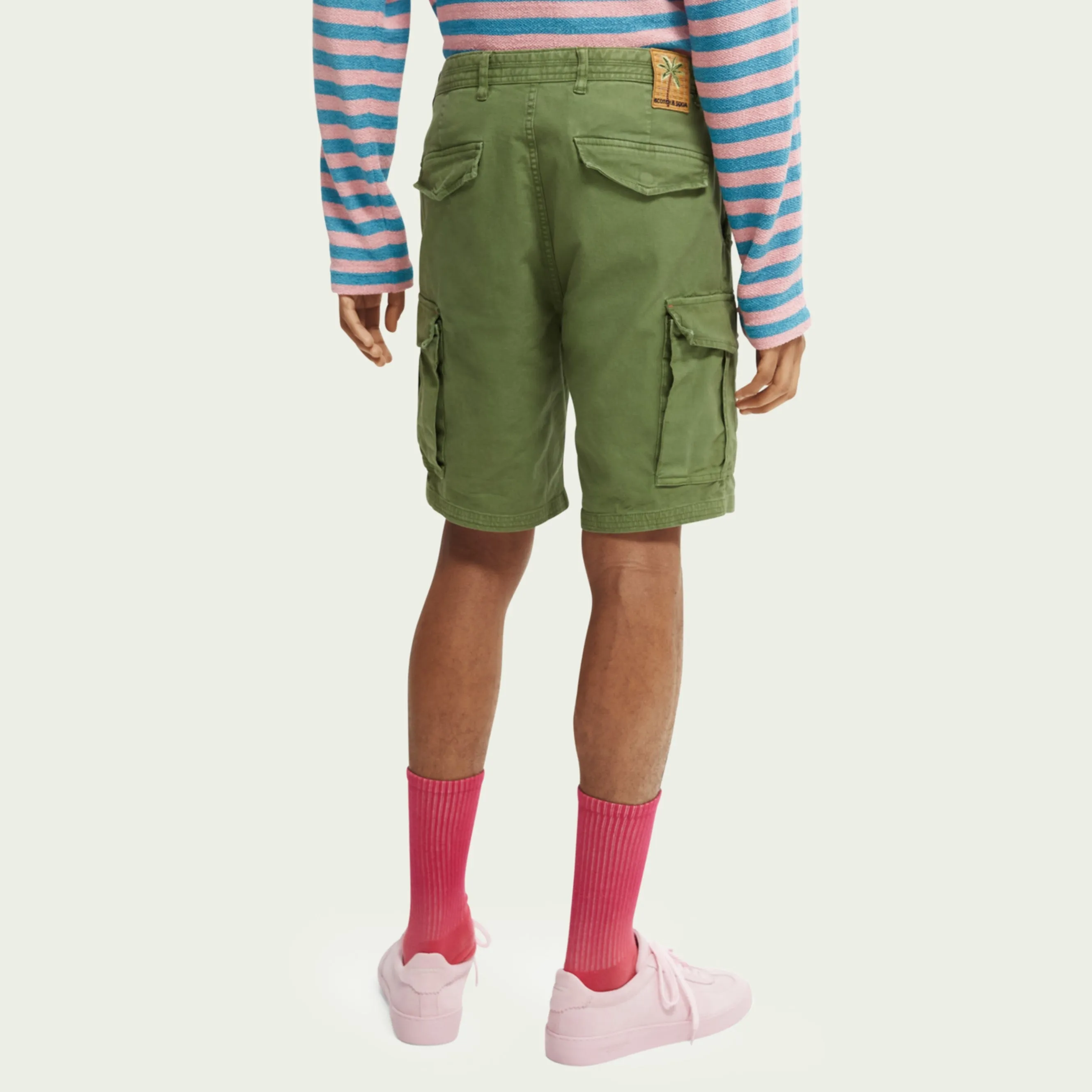 Fave Garment-Dyed Cargo Shorts (Army)