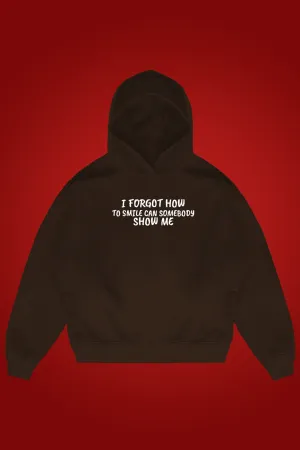 FORGOT TO SMILE OVERSIZED HOODIE