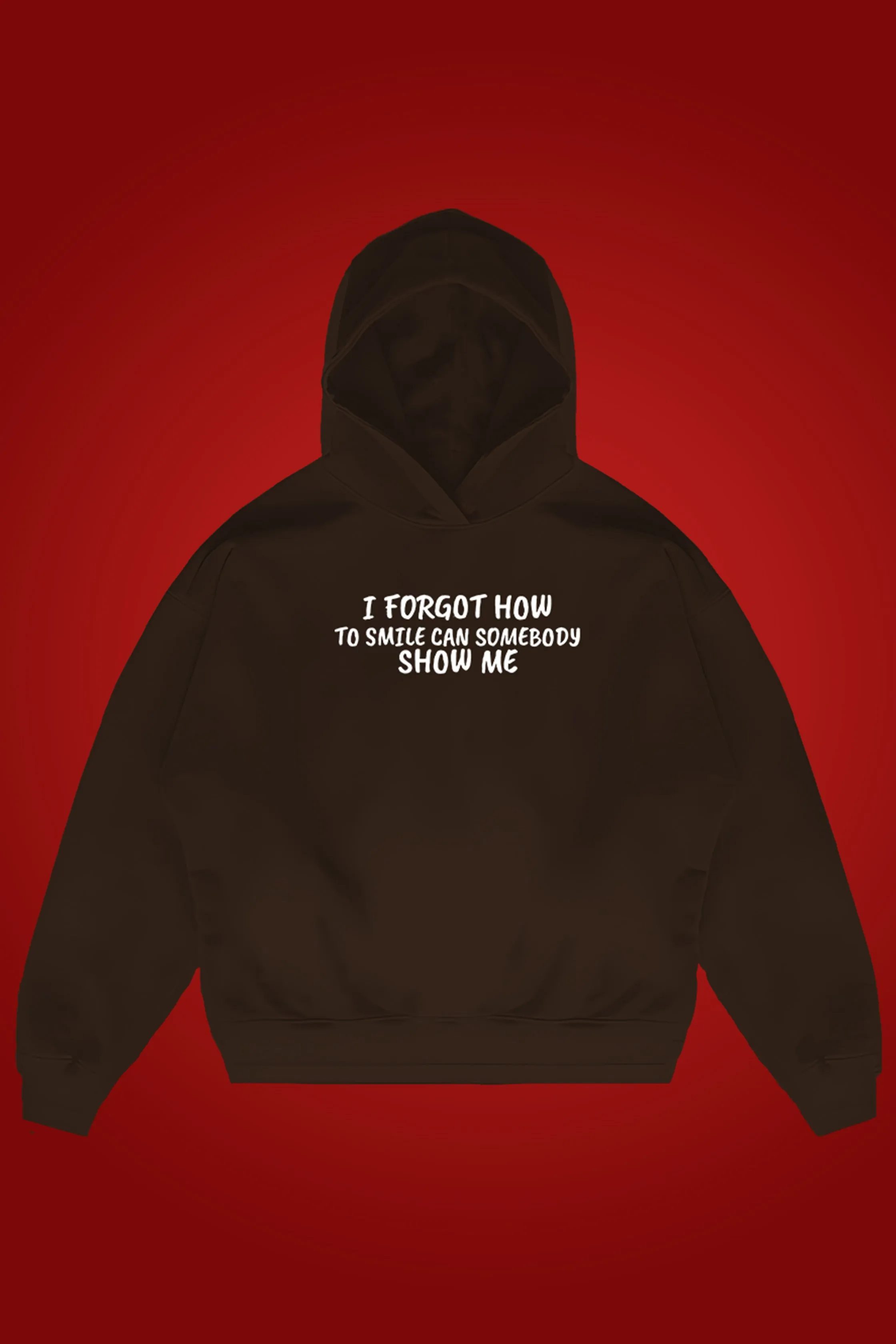 FORGOT TO SMILE OVERSIZED HOODIE