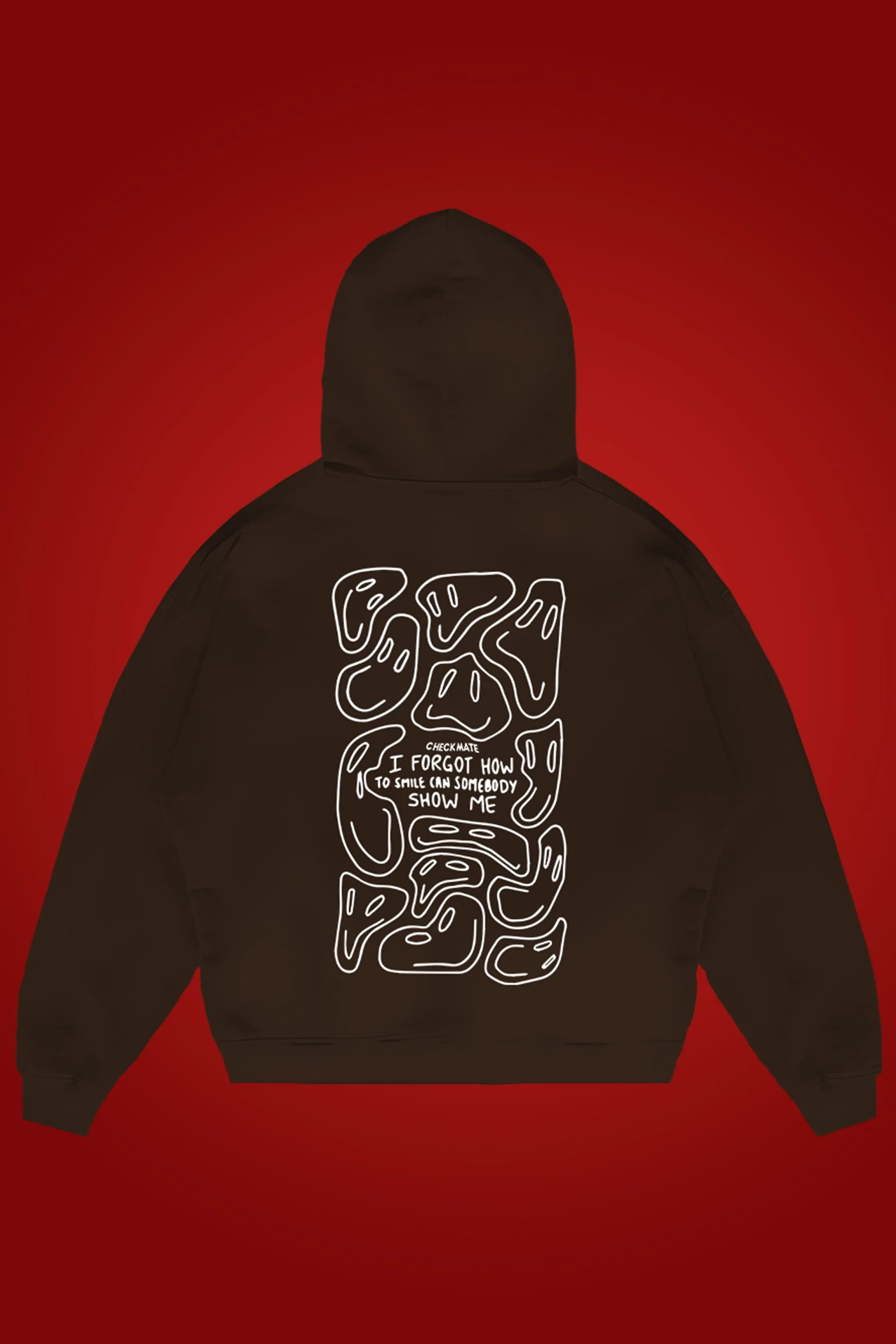 FORGOT TO SMILE OVERSIZED HOODIE