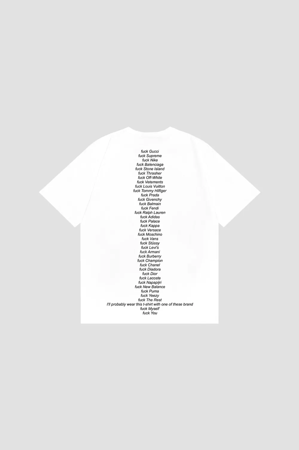 Fuck Tee White Version