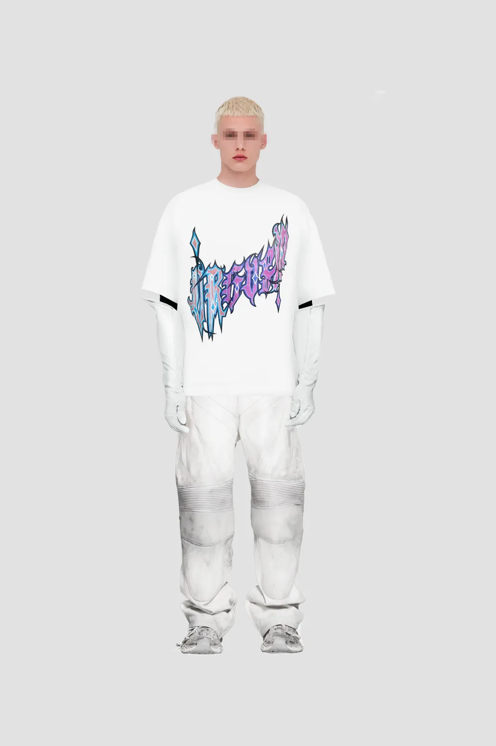 Future Gothic White T-Shirt