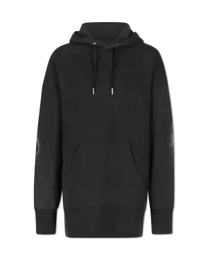 Graffiti-Sleeved Oversized Hoodie