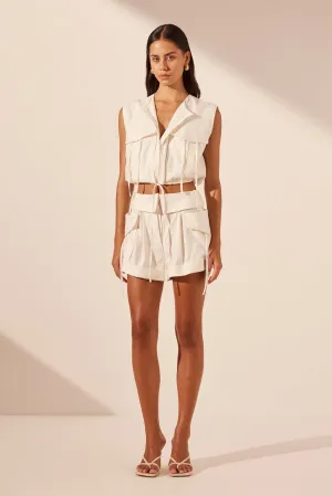 KASBAH UTILITY SHORT - RICE