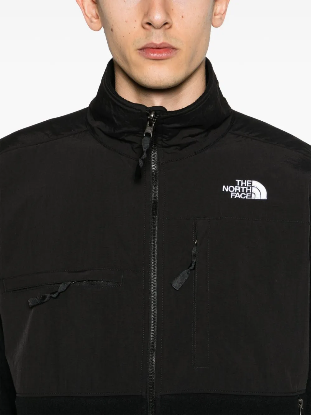 logo-print fleece jacket