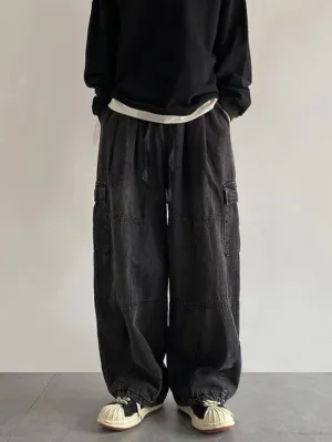 Men's Vintage Loose Cargo Jeans