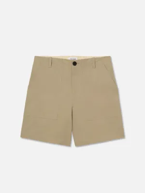 Patch Traveler Short -- Dark Beige