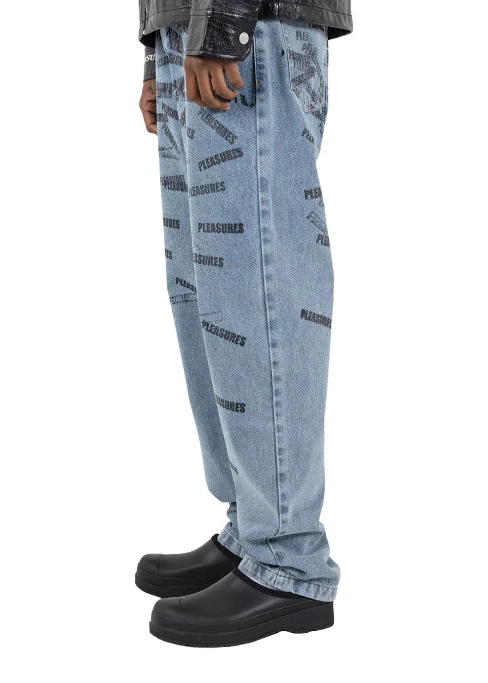 plop 5 pocket denim washed - Washed Blue
