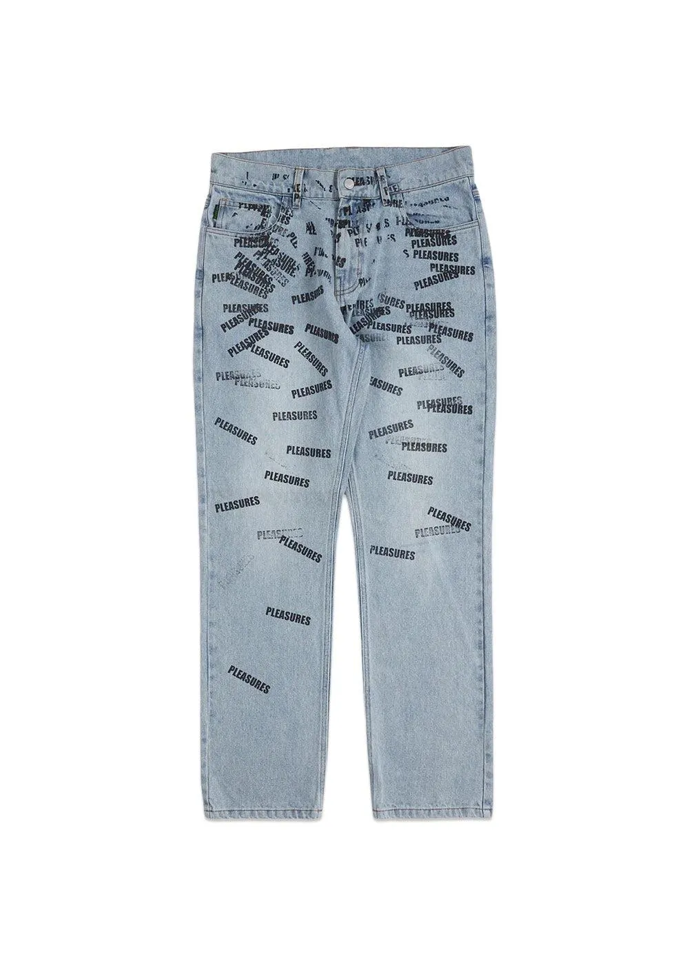 plop 5 pocket denim washed - Washed Blue