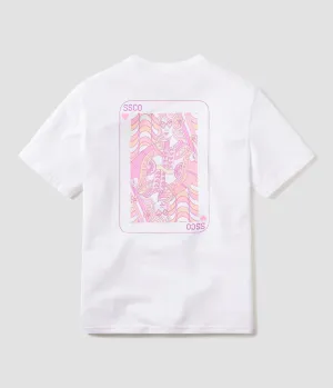 Queen of Hearts Tee SS - Bright White