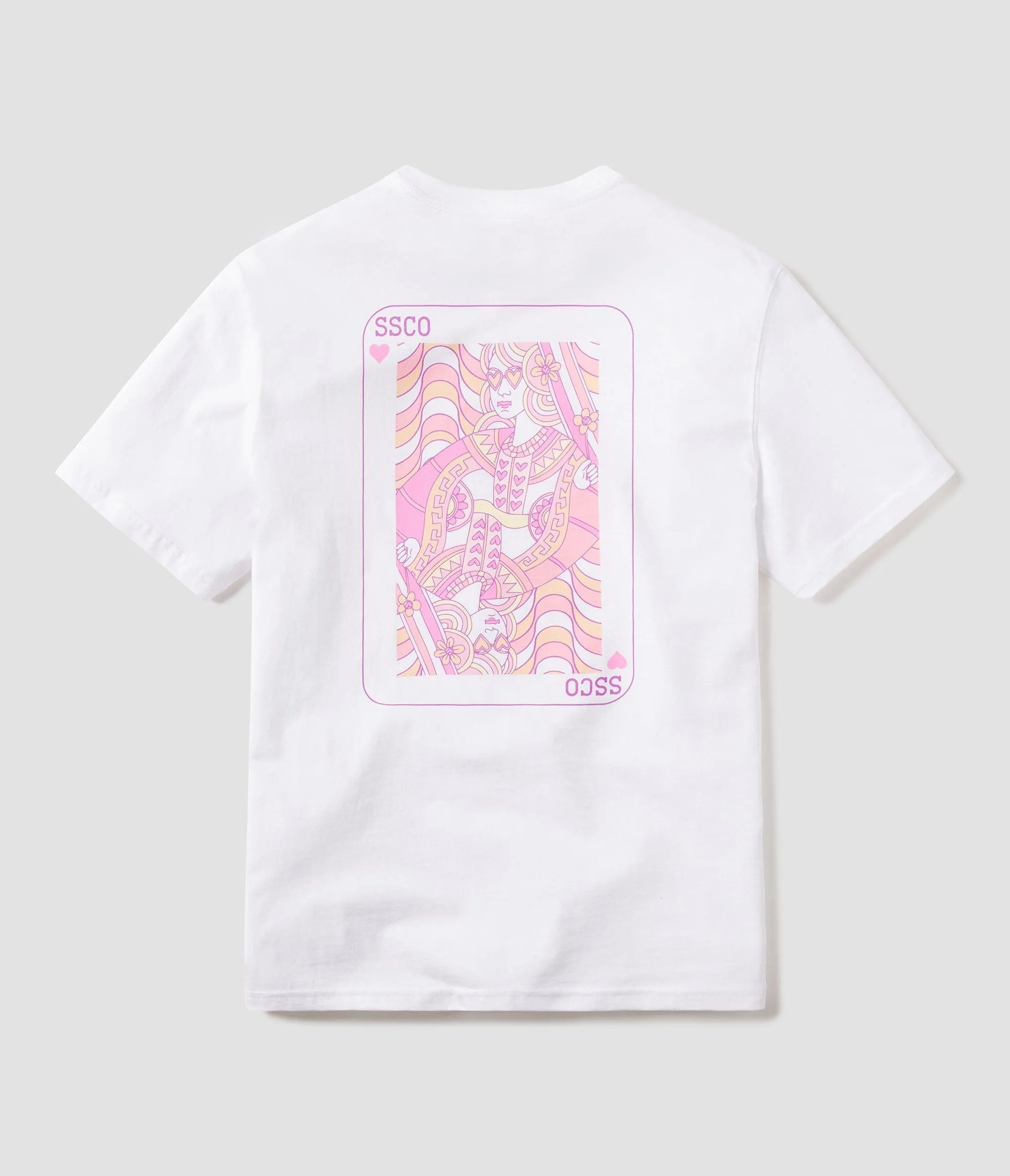 Queen of Hearts Tee SS - Bright White