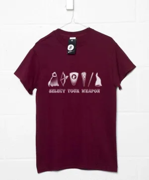 Select Your Weapon Dungeon Weapons T-Shirt