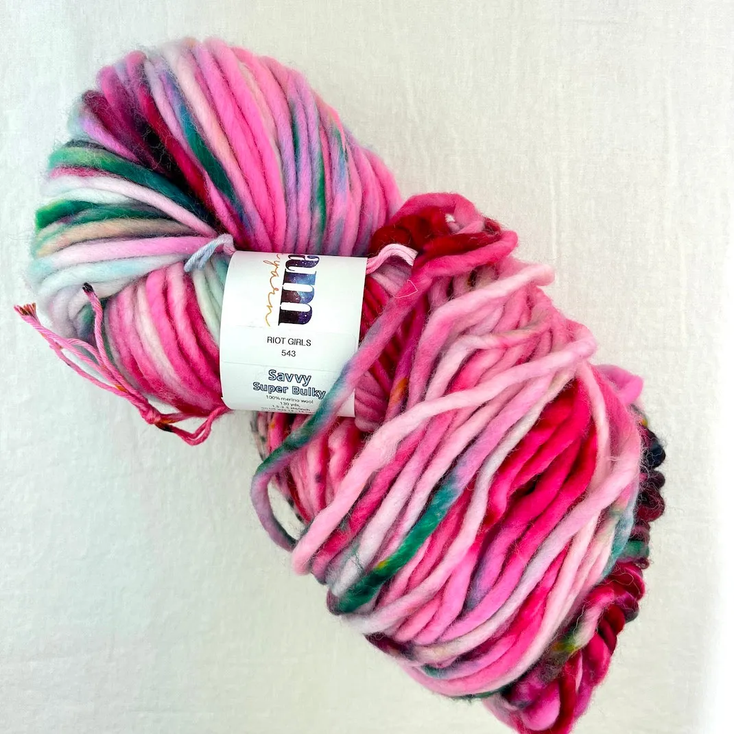 Super Bulky Ribbed Hat (Savvy version) Knitting Kit | Dream in Color Savvy & Knitting Pattern (#108)