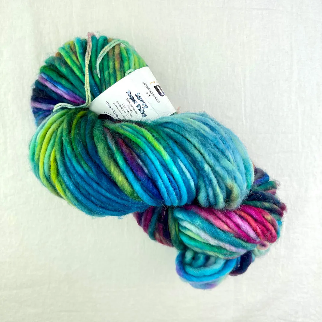 Super Bulky Ribbed Hat (Savvy version) Knitting Kit | Dream in Color Savvy & Knitting Pattern (#108)