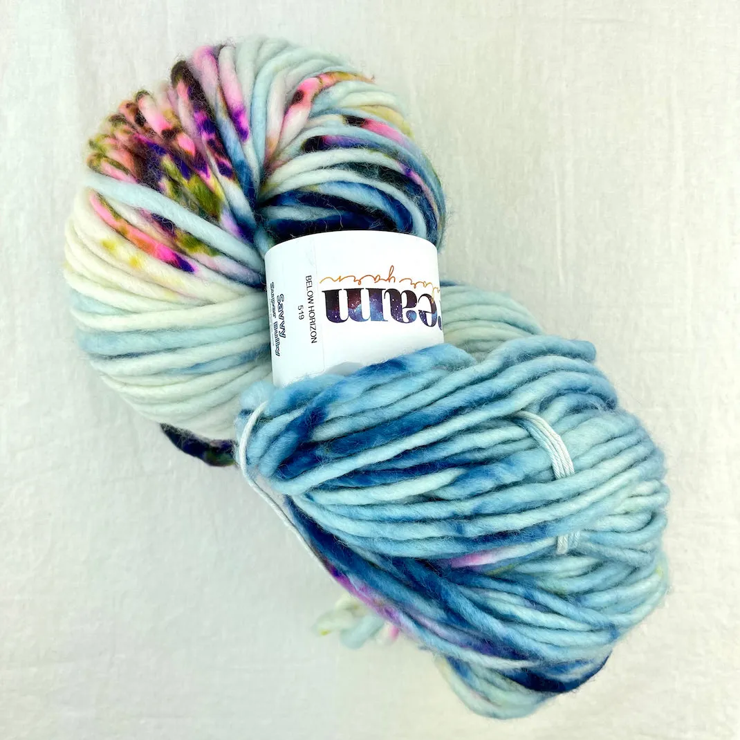 Super Bulky Ribbed Hat (Savvy version) Knitting Kit | Dream in Color Savvy & Knitting Pattern (#108)