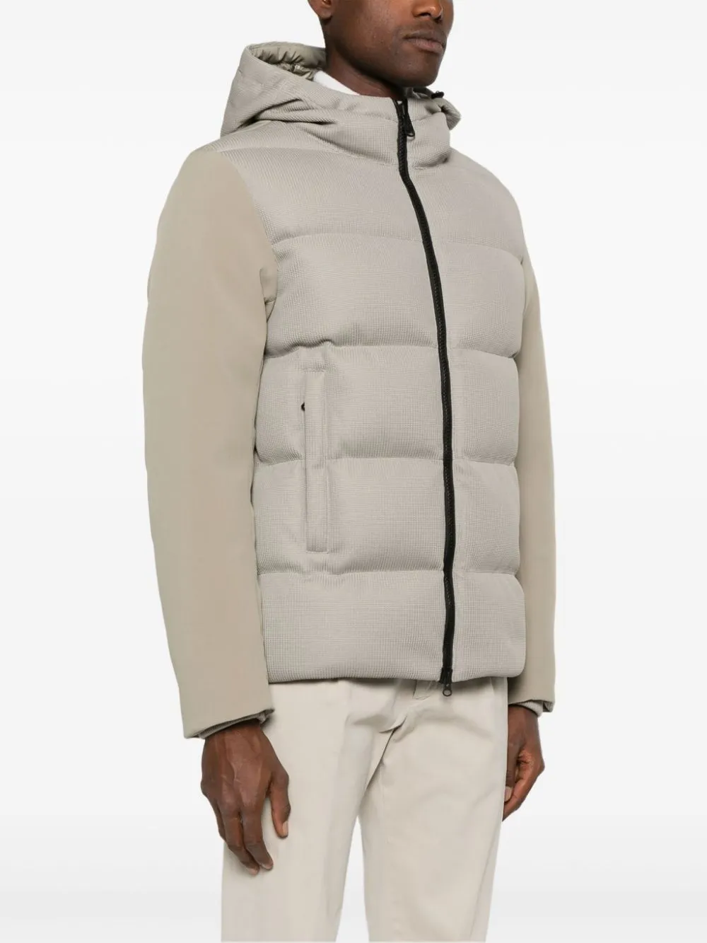 technical fisherman's down jacket
