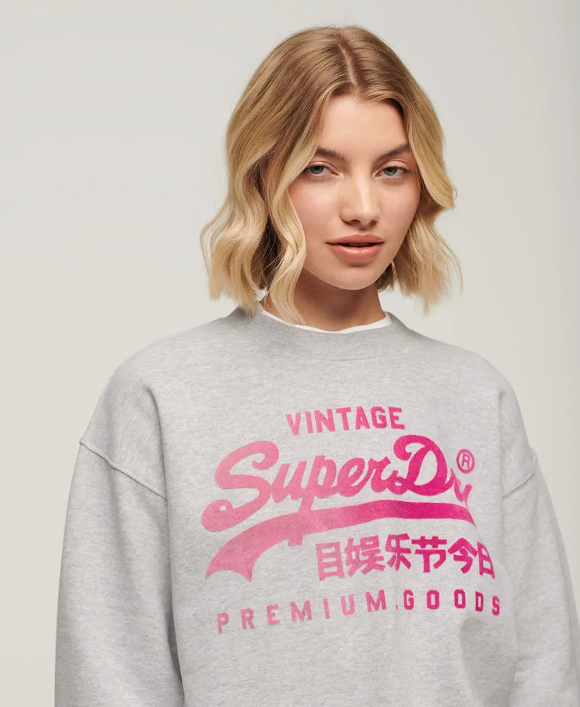 Tonal Loose Sweatshirt - Flake Grey Marl