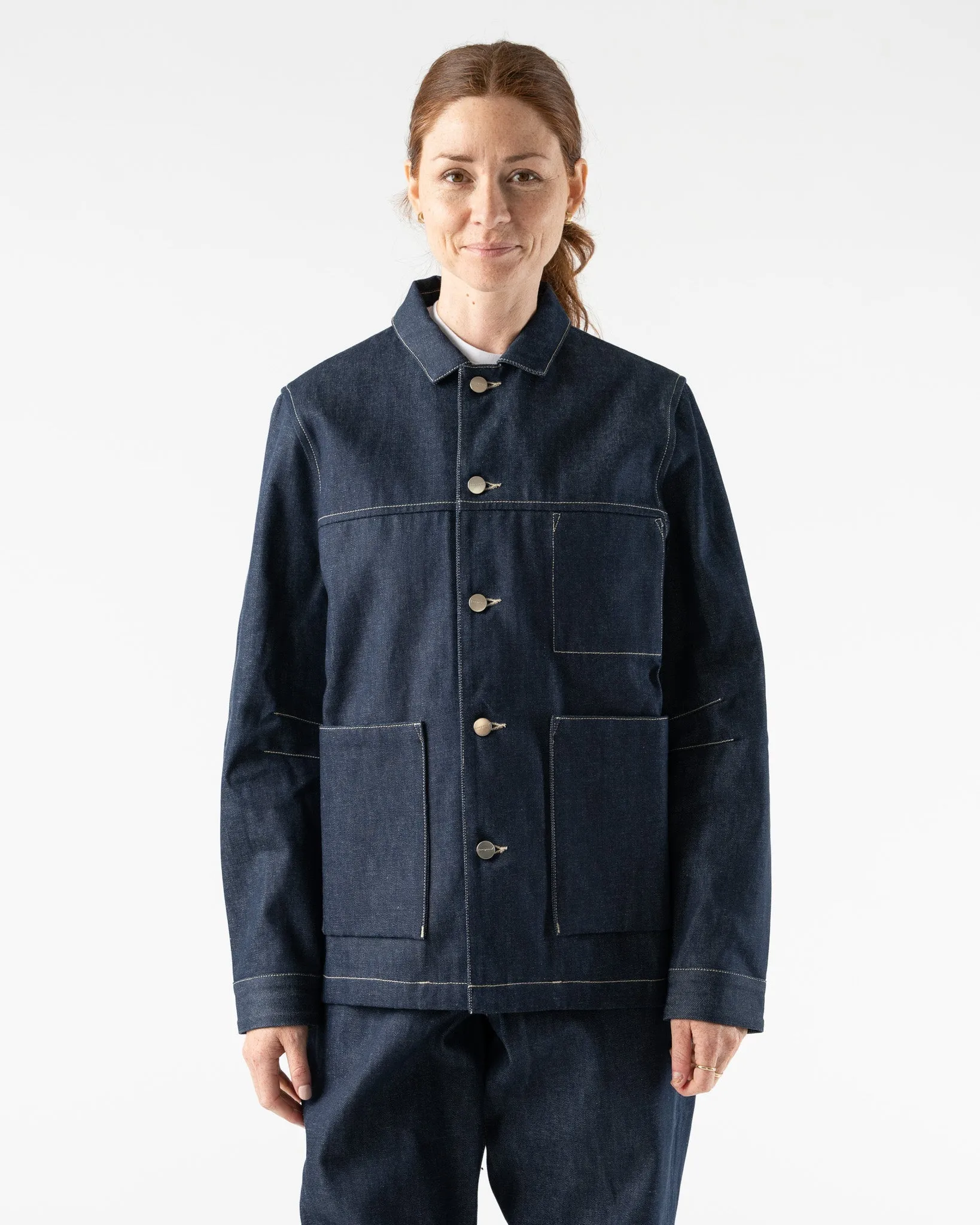 Toogood Carpenter Jacket in Denim Indigo