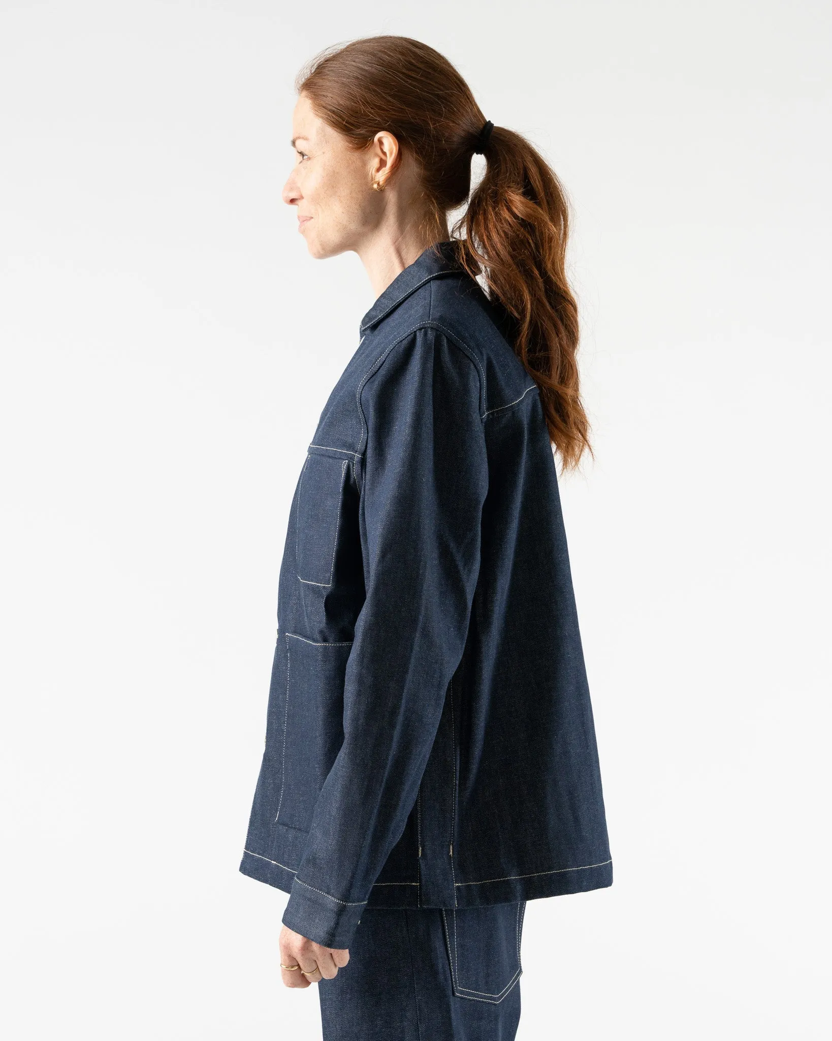 Toogood Carpenter Jacket in Denim Indigo