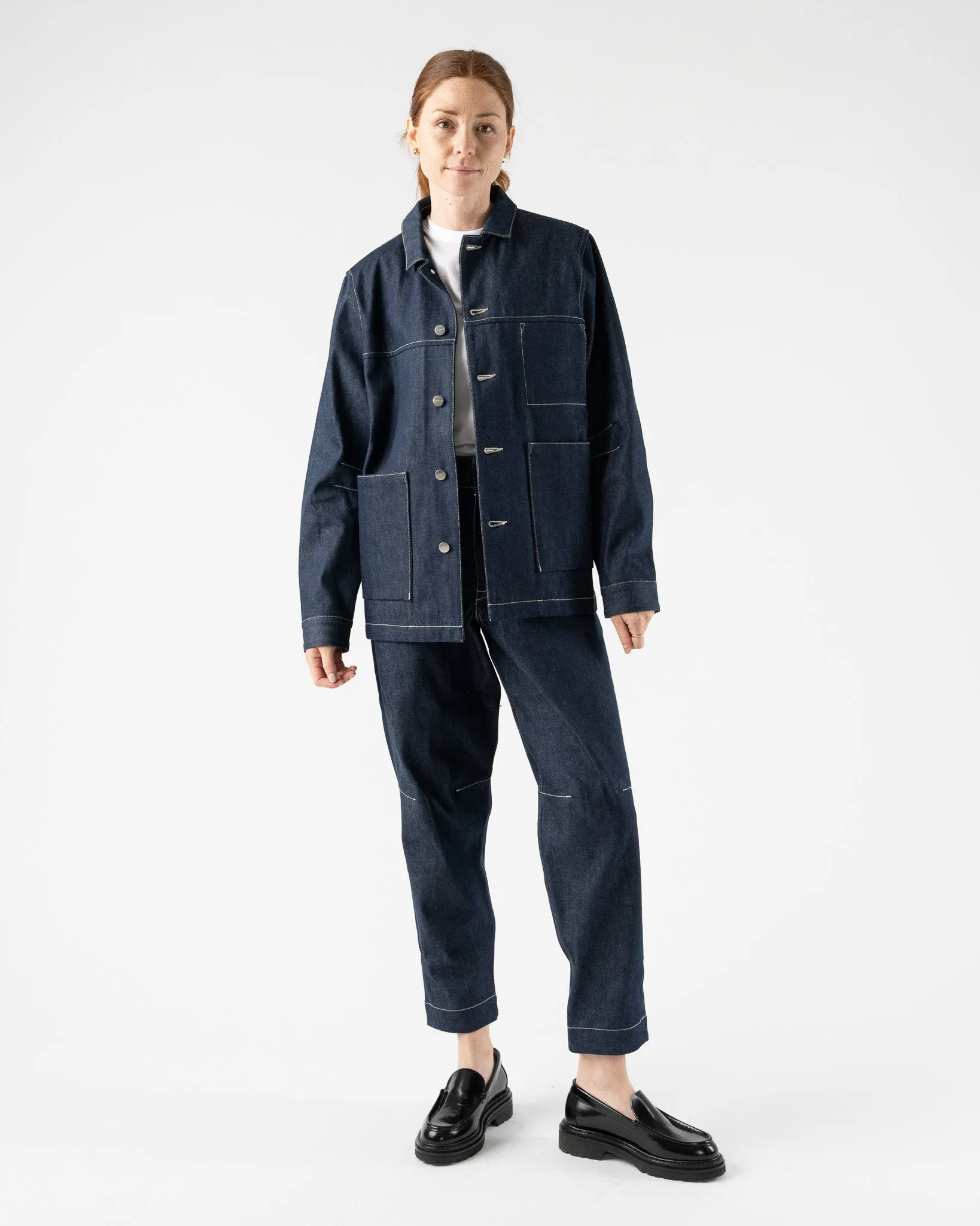Toogood Carpenter Jacket in Denim Indigo