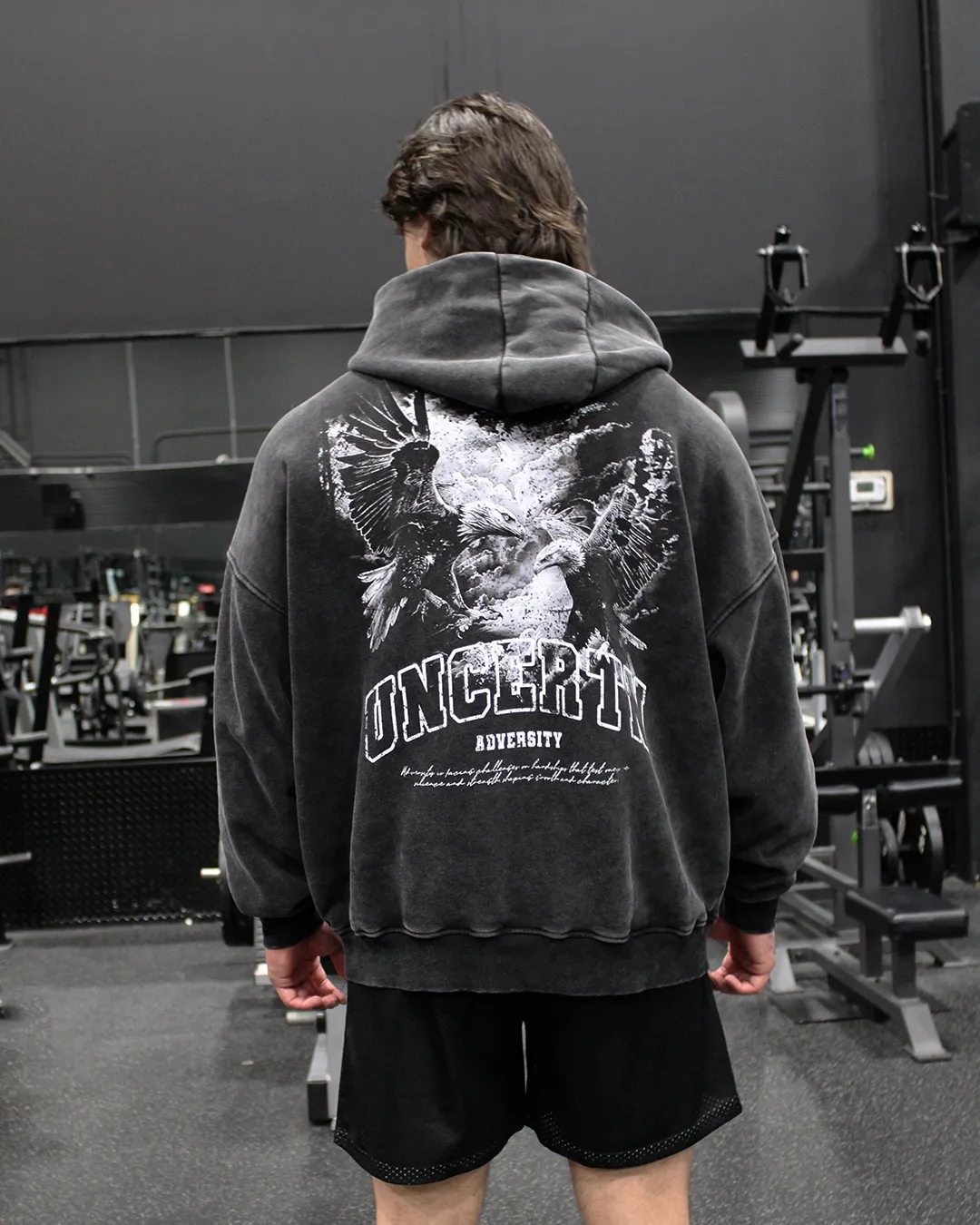 UC010 Phantom Oversized Hoodie - Grey Wash